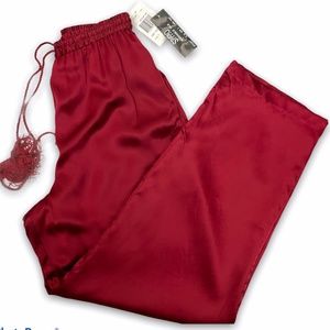 Studio 3000 Red Washable 100% Silk Pajama S NWT